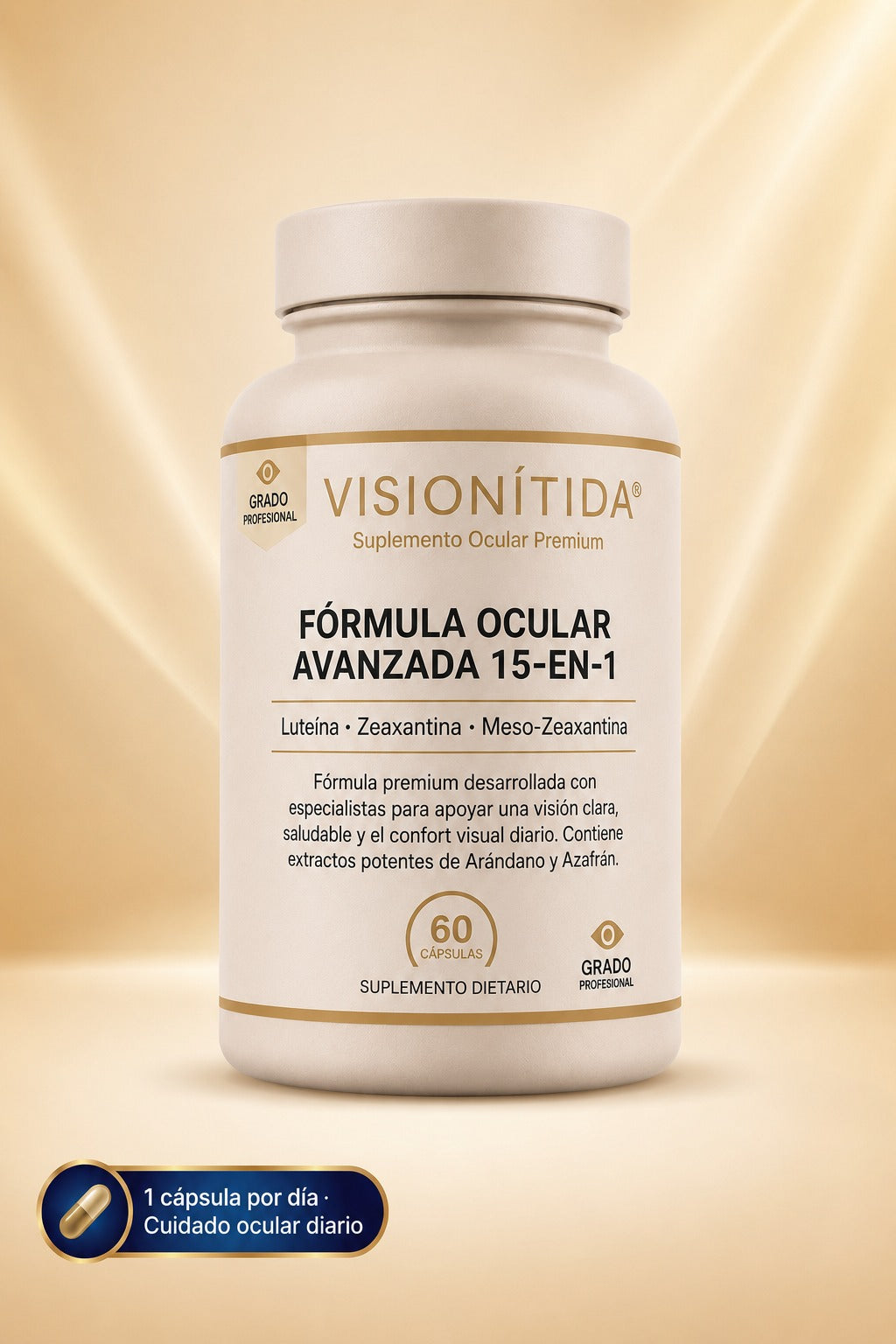 VisioNítida 15 en 1 Fórmula avanzada para los ojos